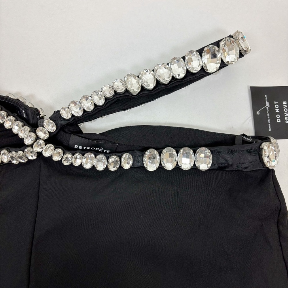 RETROFETE Kaz Pant in Black & Silver Size XL - Picture 4 of 15